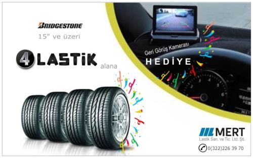 4 Bridgestone Lastik Alana Geri Görüş Kamera Hediye 